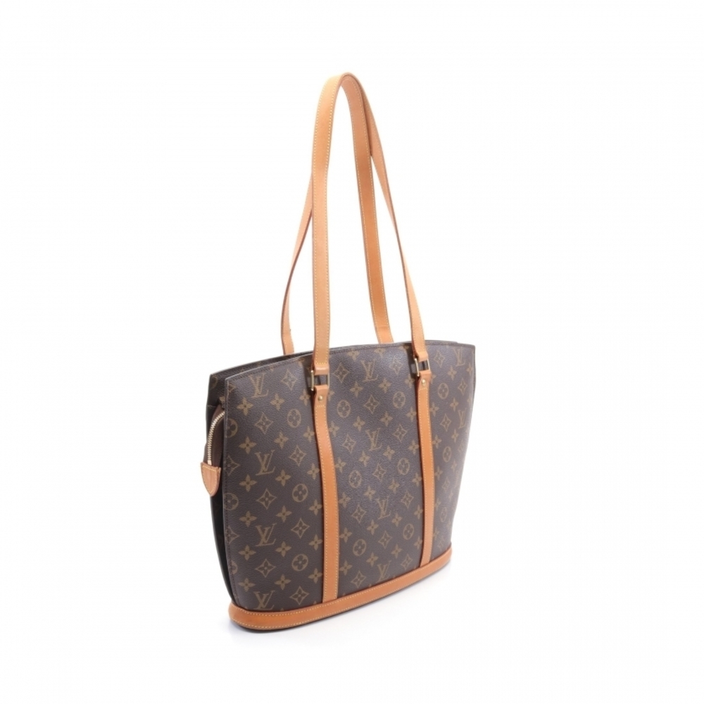 Louis Vuitton Babylon Monogram Shoulder Bag Leather Brown